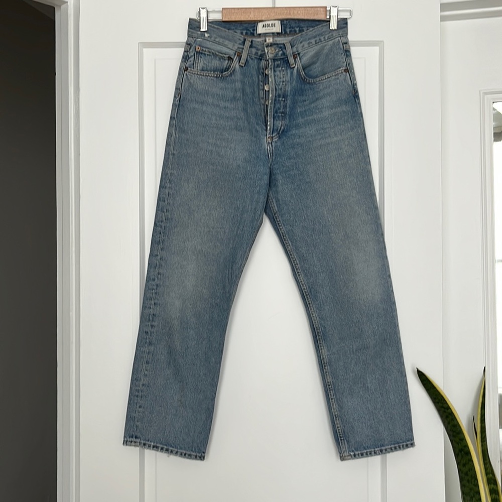 AGOLDE cropped straight leg jean